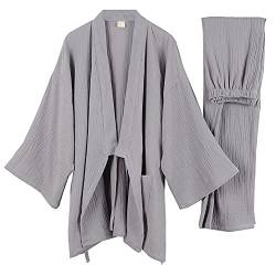 Japanische Kimono Loose Casual Home Pyjamas für Herren Nachtwäsche Größe XL O64 von un-brand