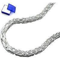 unbespielt Gliederarmband Armband Königskette 3 mm vierkant glänzend 925 Silber 19 cm inklusive kleiner Schmuckbox, Silberschmuck für Damen und Herren von unbespielt