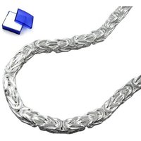 unbespielt Gliederarmband Armband Königskette vierkant glänzend 925 Silber 19 cm inklusive kleiner Schmuckbox, Silberschmuck für Damen und Herren von unbespielt