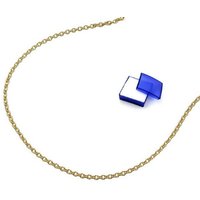 unbespielt Goldkette Halskette Kette 0,7 mm sehr dünne Ankerkette 9 Karat Gold 38 cm inklusive Schmuckbox, Goldschmuck für Damen und Herren von unbespielt
