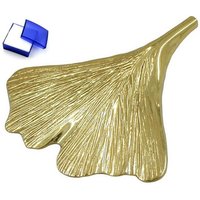 unbespielt Kettenanhänger Kettenanhänger Anhänger Ginkgoblatt glänzend 9 Karat Gold 23 x 24 mm inklusive Schmuckbox, Goldschmuck für Damen von unbespielt