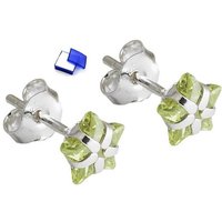 unbespielt Paar Ohrstecker Ohrringe Stern Zirkonia helloliv 925 Silber 6 mm inkl. Schmuckbox, Silberschmuck für Damen von unbespielt