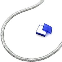 unbespielt Silberkette Halskette 1,5 mm Schlangenkette rund 925 Silber 60 cm inkl. Schmuckbox, Silberschmuck für Damen und Herren von unbespielt