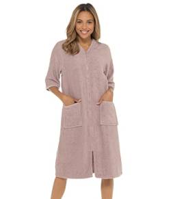 Ladies Undercover Zip Towelling Robe LN728 Mink 20-22 von undercover lingerie