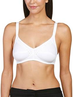 Naturana Women's Soft Cup 100% Cotton Everyday Bra 86545 White 44DD von undercover lingerie