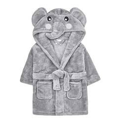 undercover lingerie Baby Elephant Fleece Robe 18C632 Grey 0/6 Months von undercover lingerie