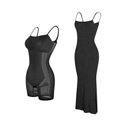 unilarinna Shaper Dress Bodycon Maxi/Mini Built in Shapewear Bra 8 in 1 Frauen Lounge ärmellos rückenfrei Kleider von unilarinna