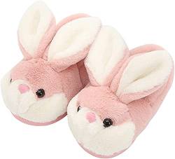 unlockgift Hausschuhe Frauen Flauschig, Süßer Hase,hausschuhe Damen Winter, Damen Schuhe Herbst,damen Schuhe-39/40,Pink Bunny Slippers von unlockgift