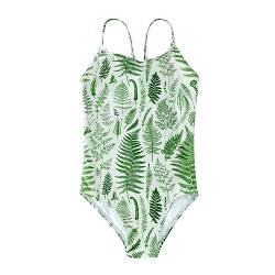 Mädchen Badeanzüge Bikini Bademode Badebekleidung One Piece Sommer Beachwear(Grün,8 Jahre) von upandfast