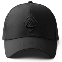 urban ace | Baseball Cap | Herren Damen | Snapback Verschluss, verstellbar | 100% Baumwolle Outdoor Running Sport Freizeit Basecap Loch Kappe Männer Frauen (Black Logo) von urban ace