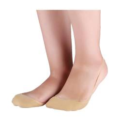 sourcing map 10 Paar Damen Baumwolle Ferse Kein Zeigen niedrig Schneiden Sling Rücke Socken Beige Medium von uxcell