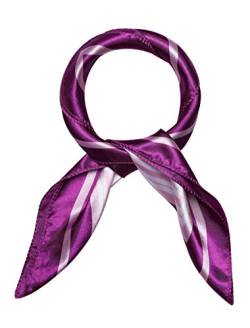 uxcell Damen Stain Muster Colorblock Neckerchief Halstuch Violett Einheitsgröße von uxcell