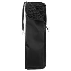 uxcell Tasche für nasse Regenschirme, dicke Chenille, faltbar, tragbar, wasserdicht, für Aufbewahrung, Reisen, Zuhause, Outdoor, Schwarz , 14.2" von uxcell