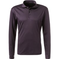 van Laack Herren Polo-Shirt violett Baumwoll-Jersey von van Laack