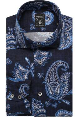 van Laack Meisterwerk Tailor Fit Hemd royalblau, Paisley von van Laack