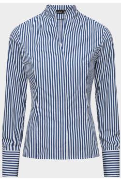 van Laack Slim Fit Bluse blau, Gestreift von van Laack