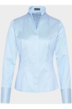 van Laack Slim Fit Bluse hellblau, Strukturiert von van Laack