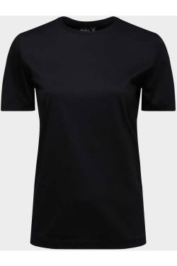 van Laack Slim Fit Damen T-Shirt schwarz, Einfarbig von van Laack