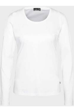 van Laack Slim Fit Damen T-Shirt weiss, Einfarbig von van Laack