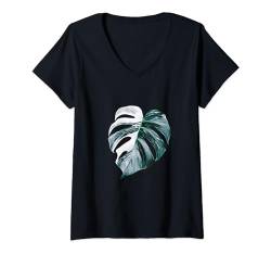 variegated.mind - Logo farbig mit schwarzer Signatur T-Shirt mit V-Ausschnitt von variegated.mind
