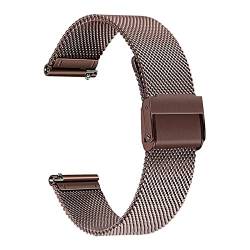 ENICEN Milanese Edelstahl Armband for Samsung Galaxy Watch3 41mm 45mm Quick Release Band Mesh Strap Watch 3 Armband Rose Gold (Color : Mystic Bronze, Size : 45mm) von vazzic
