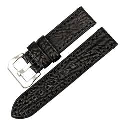 YingYou Neues Uhrenzubehör 20 22 24 26 Mm Italienisches Rindsleder-Uhrenarmband, Braunes Uhrenarmband, Kompatibel Mit Fossil-Uhrenarmband (Color : Black S, Size : 24mm) von vazzic