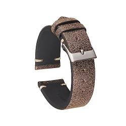 vazzic YingYou Handgefertigtes Vintage-Lederarmband, Ersatz-Uhrenarmband, 18 Mm, 19 Mm, 21 Mm, 20 Mm, 22 Mm (Color : 3, Size : 20mm) von vazzic