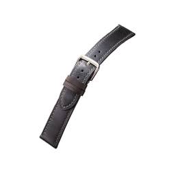 vazzic YingYou Öl Wachs Rindsleder Uhr Band Strap Frauen Männer Weiche Echtes Leder Armband 18mm 19mm 20mm 21mm 22mm Gürtel Armbänder (Color : Grey, Size : 19mm) von vazzic