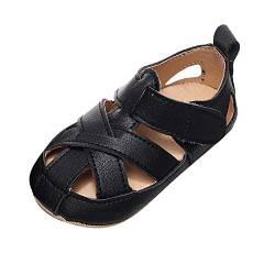 vejtmcc Baby Soft-Sole-Sandalen Sandalen Farbe weiß niedlich für Schuhe Lauflernschuhe Antirutsch (Black, 0-6Months) von vejtmcc