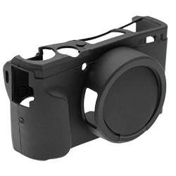vhbw Hülle kompatibel mit Canon Powershot G5 X Mark II Kamera - Case, Silikon, schwarz von vhbw