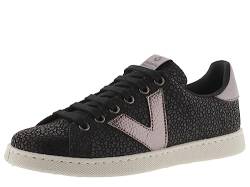 Victoria Damen Tenis Animal Print Sneaker, Schwarz, 42 EU Schmal von victoria