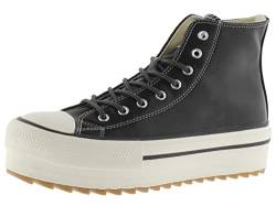 victoria Damen High-top 1061123-WOMEN HIGH-TOP TRIBU PLATTFORM Lederoptik & GEZACKTE Laufsohle Negro 37 von victoria