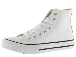 victoria Damen Low-top 1065175-WOMEN HIGH-TOP TRIBU Lederoptik Blanco 40 von victoria