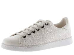 victoria Damen Low-top 112558-WOMEN Low-TOP Tenis Glitter & METALLISIERTE STÜCKE Blanco 39 von victoria