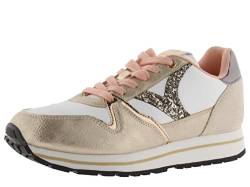 victoria Damen Low-top 1141131-WOMEN Low-TOP COMETA Nylon & METALISIERTE STÜCKE & Logo AUF Glitter Nude 38 von victoria