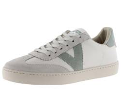 victoria Unisex – Erwachsene Low-top 1126184-WOMEN Low-TOP Berlin CICLISTA Lederoptik & SPALTLEDERSTÜCKE & Kontrast Jade 38 von victoria