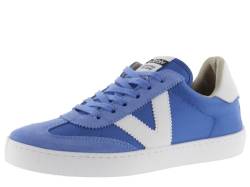 victoria Unisex – Erwachsene Low-top 1126193-WOMEN Low-TOP Berlin Nylon & SPALTLEDERSTÜCKE & Kontrast Azul 35 von victoria