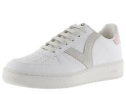 victoria Unisex – Erwachsene Low-top 1258201-WOMEN Low-TOP Madrid Lederoptik & Kontrast GRIS 40 von victoria