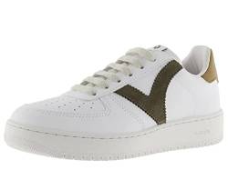 victoria Unisex – Erwachsene Low-top 1258201-WOMEN Low-TOP Madrid Lederoptik & Kontrast KAKI 39 von victoria