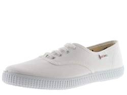 victoria Unisex – Erwachsene Niedrig 106613-MEN 1915 Canvas Plimsoll LACE-UP Blanco 42 von victoria