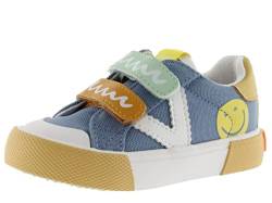 victoria Unisex – Kinder Low-top 1065181-KIDS Low-TOP TRIBU Canvas MEHRFARBIGEM Muster & Klettverschluss Jeans 34 von victoria