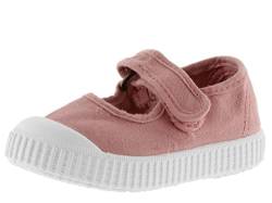 victoria Unisex – Kinder Mary Jane 136605-KIDS Mary Jane 1915 GËFARBTES Canvas DREC & Klettverschluss Nude 32 von victoria