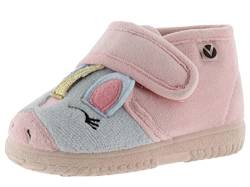 victoria Unisex – Kinder Pantoffeln 105119-KIDS Pantoffeln Tier OJALÁ CASA & Klettverschluss Ballet 19 von victoria