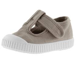 victoria Unisex – Kinder Sandale 136625-KIDS Sandale 1915 GËFARBTES Canvas DREC & Klettverschluss BEIGE 27 von victoria