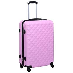 vidaXL Hartschale Trolley mit 4 360-Grad-Rollen Sicherheitsschloss Hartschalenkoffer Koffer Reisekoffer Handgepäck Bordgepäck Rosa ABS von vidaXL