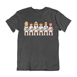 vipwees Mens or Womens Modern Tennis Legends Original Sporting Caricature T-Shirt, Made from Organic Cotton von vipwees