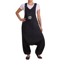 virblatt Jumpsuit Herren & Damen Latzhose, Baumwolle, Overall Herren Sommer Hosenanzug Goa Style, aufgesticktes Mandala von virblatt