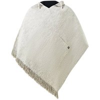 virblatt Poncho Poncho Herren, Baumwolle, Poncho Winter Mexiko Herren Poncho mit Kapuze, Unisex, zum Wenden, gesticketes Mandala von virblatt