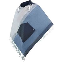 virblatt Poncho Poncho Herren & Poncho Damen Unisex aus Baumwolle zum Wenden Wendefunktion, große Kapuze, Vordertaschen, Ethno Style von virblatt