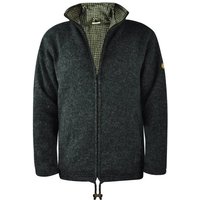 virblatt Wolljacke Herren, Wolle, Winter Jacken Herren Schafwolle Übergangsjacke Herren hoher Kragen, Seitentaschen, YKK Metall Reißverschluss von virblatt